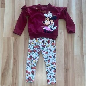 Minnie Mouse outfit set size 3T